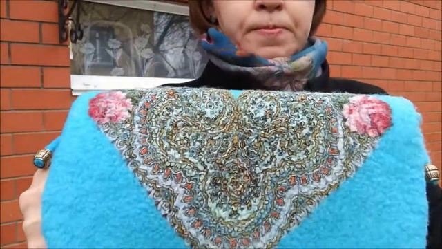 Сумка - планшет женская сумка валяная с цветами. смотреть онлайн