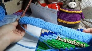 Детский комбинезон крючком из  Alize Softy. Реглан сверху 1 часть.