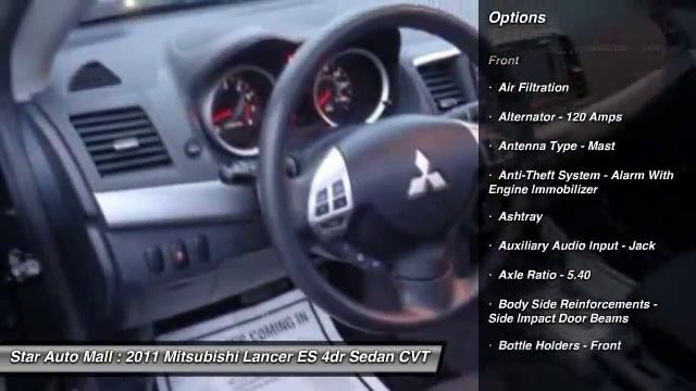 2011 Mitsubishi Lancer ES 4dr Sedan CVT Bethlehem PA 18020 смотреть онлайн