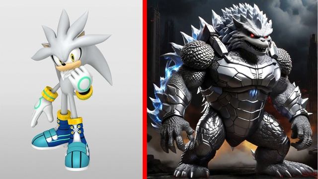 SONIC the Hedgehog ALL CHARACTERS as GODZILLA смотреть онлайн