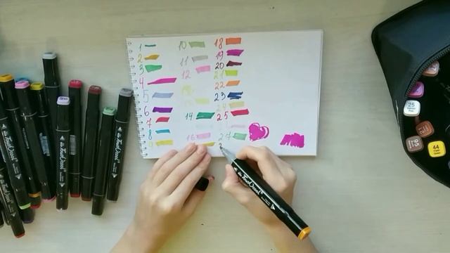 проверяем фломастеры маркеры фирмы Touch Cool 60 фломастеров + фломастер блендер0 смотреть онлайн