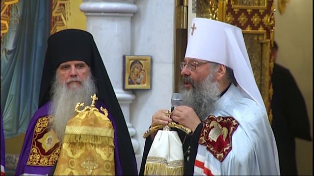 Слово митрополита Кирилла за Божественной литургией пред мощами святителя Спиридона смотреть онлайн