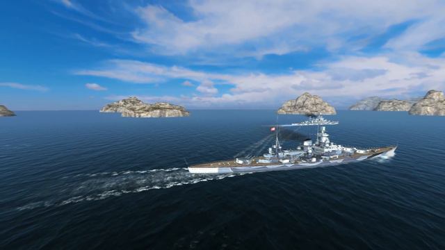 World of Warships Blitz: Линкор Scharnhorst смотреть онлайн