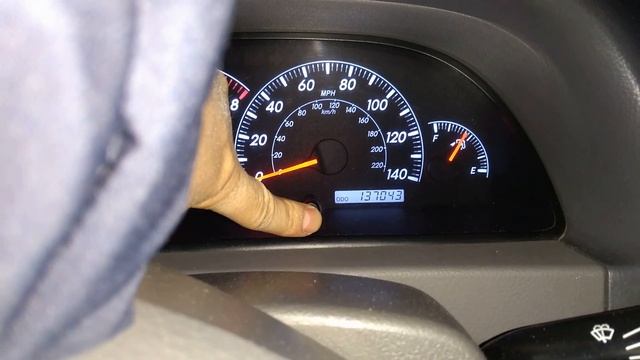Maint Reqd сброс на TOYOTA CAMRY 2004
