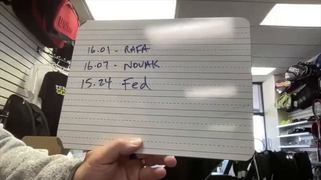 WHAT IS THE TWIST WEIGHT OF FEDERER, NADAL AND DJOKOVIC'S TENNIS RACKETS WITH GUEST BRIAN BRIFFIDI смотреть онлайн