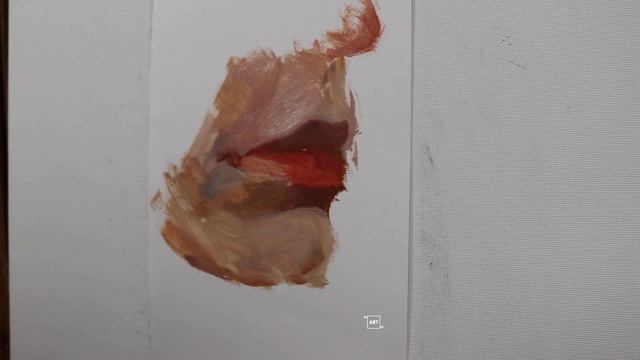 How to paint lips, oil sketch, #96 смотреть онлайн