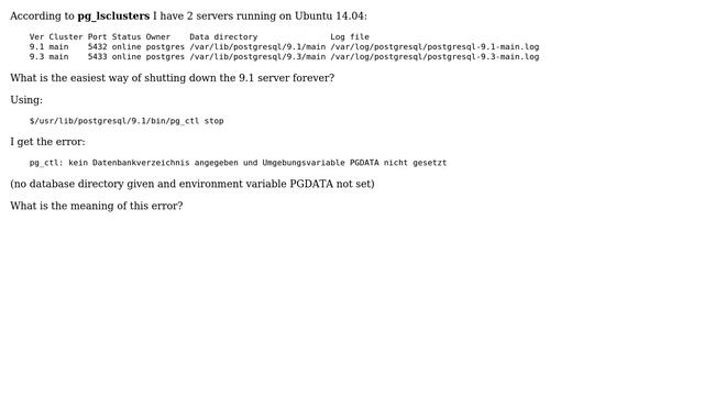 Databases: Easiest way of shutting down a PostgreSQL server on Ubuntu смотреть онлайн