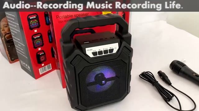 Беспроводной микрофон Караоке Bluetooth-динамик с усилителем звука с USB-портом Green Audio S33 смотреть онлайн