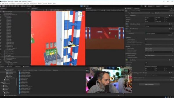 Build a Ninja Jumper Unity Game LIVE - Ninja Game Jam - Party at the top - Lego #Unity3d