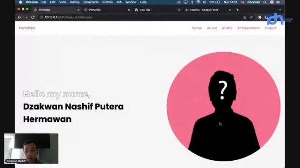Weekend Tech Talk Series - RPL - Making web portofolio withHTML, CSS dan JS
