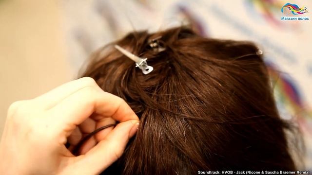 Наращивание накладки на макушку смотреть онлайн