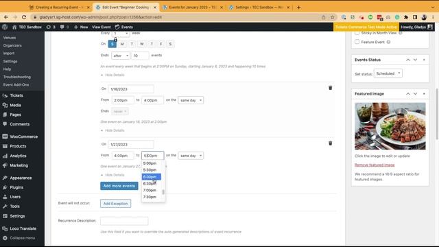 Creating a Recurring Event with the Classic Editor смотреть онлайн
