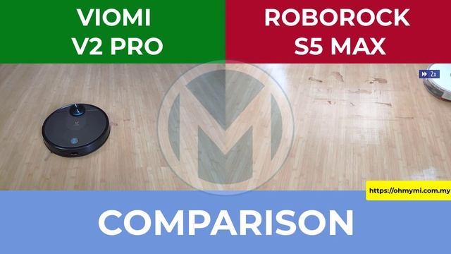 Roborock S5 Max VS Viomi V2 Pro Mopping Navigation Malaysia смотреть онлайн