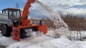 Шнекоротор UM-Truck на трактор мтз 1221, 130 л.с. | Снeгопогрузчик на трактор |