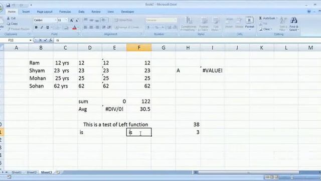 Using string function in excel | using MID, left in excel series 002 in Hindi смотреть онлайн