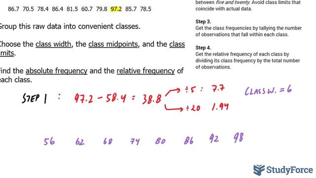 ? How to arrange raw data into a frequency distribution table смотреть онлайн