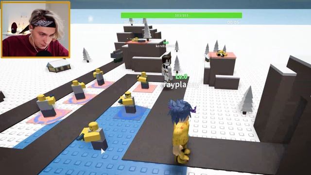 КАК победить толпу ЗОМБИ | tower defence | Roblox смотреть онлайн