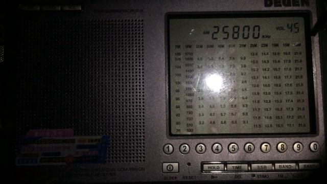 Летом WMR на 25800 кГц слышно даже около полуночи :) смотреть онлайн