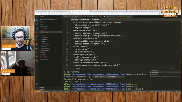 FREE AWS Cloud Project Bootcamp (Week 4) - Relational Databases смотреть онлайн