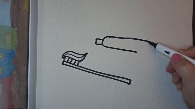 How to Draw Toothpaste for Kids Как нарисовать зубную пасту Bolalar uchun tish pastasini qanday смотреть онлайн