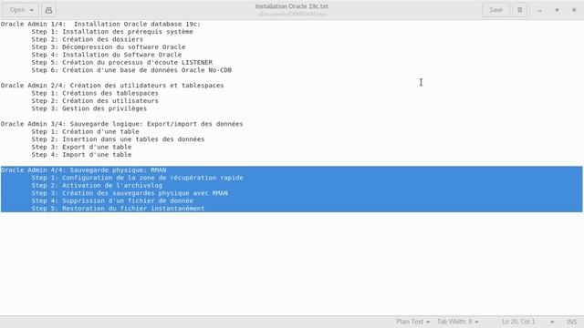 Administration Oracle 19c (4/4): Sauvegarde physique: RMAN (1/2) смотреть онлайн