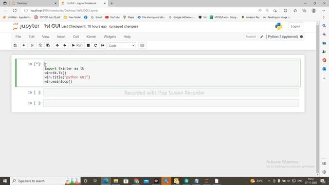 Python GUI Tkinter 1 Creating our first Python GUI смотреть онлайн