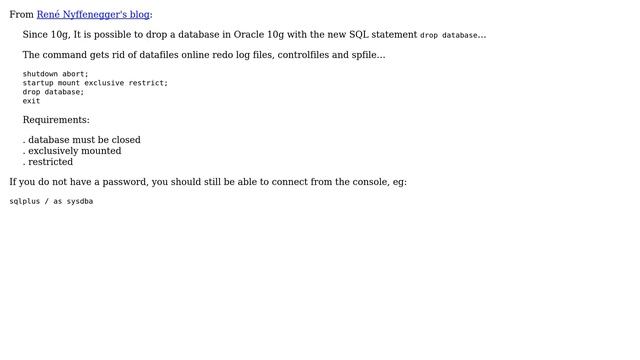 Deleting an Oracle database without connecting to it? (2 Solutions!!) смотреть онлайн