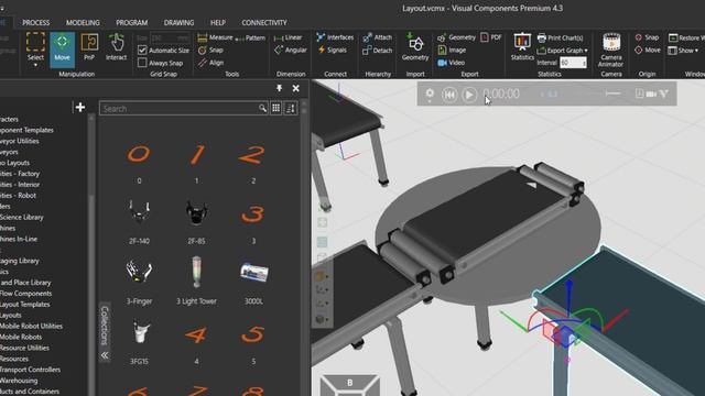 Plug and Play (PnP) Tool in Visual Components смотреть онлайн