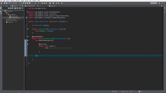 Minecraft Bukkit/Spigot Plugin Tutorial #14: Delaying Tasks