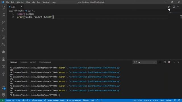 Python Program to Generate a Random Number || Python Programming || Python tutorial || #Python смотреть онлайн