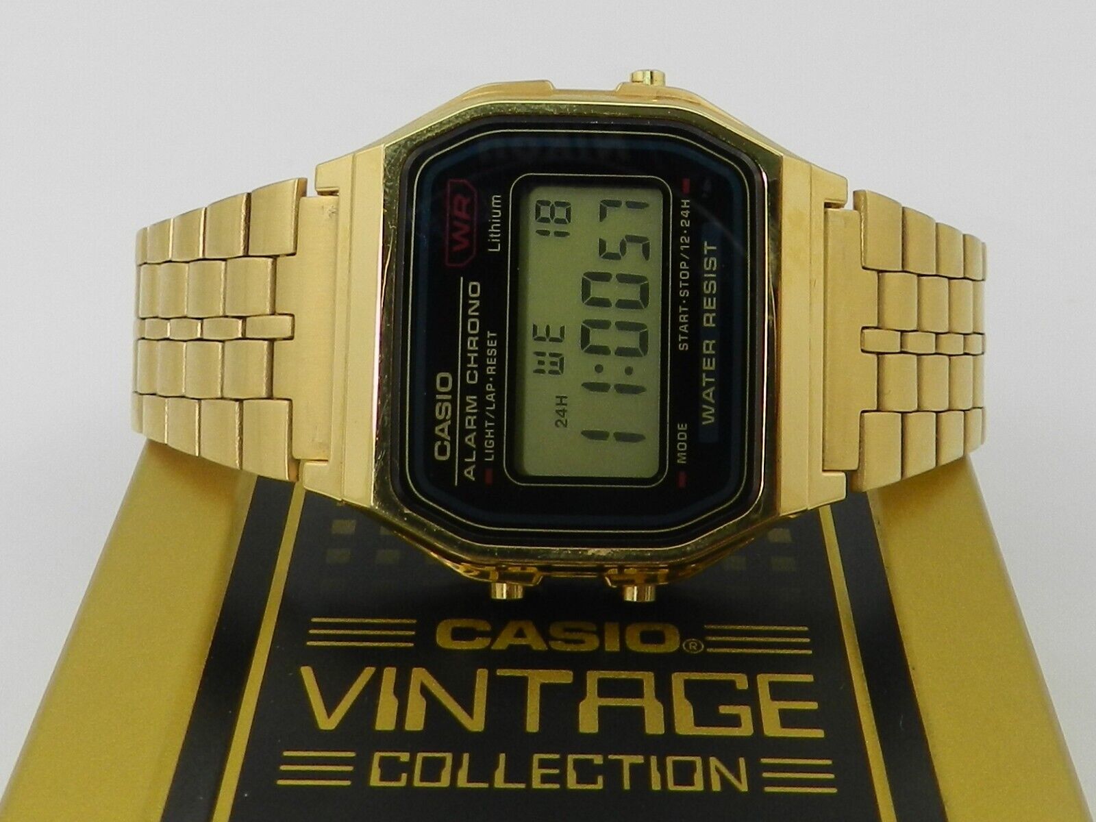 Мужские часы Casio Vintage A159WGEA-1 позолоченные-Япония-80-Х
