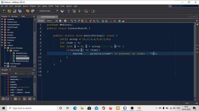 Java tutorial 20 | Linear Search | Free Webinar 20 смотреть онлайн