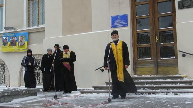 Виступ о.Мирослава Соболти на Євромайдані у Дрогобичі 26.01.14 смотреть онлайн