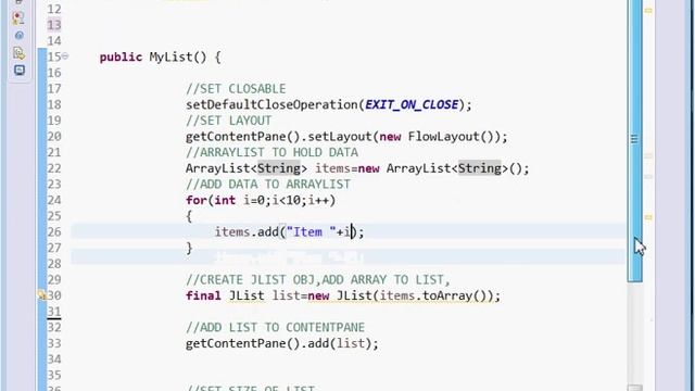 Java JList - Set Fixed Cell Width and Height смотреть онлайн