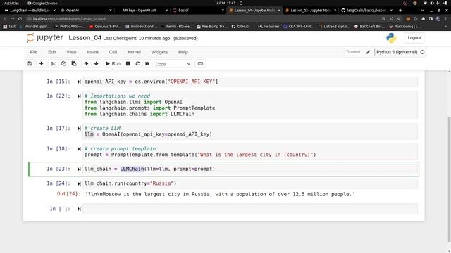 Working with Chains in LangChain | Python | Conversational Chains in Langchain | LLM Chains смотреть онлайн