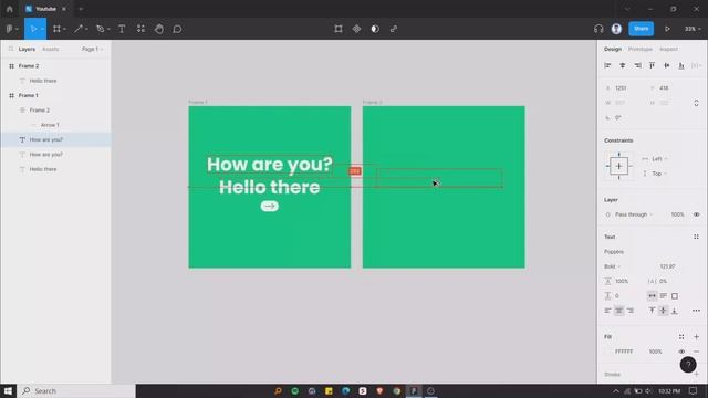 Animated text and slide transition in Figma | Figma Prototype Tutorial- Part 3 смотреть онлайн