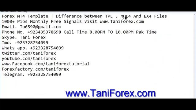 Forex MT4 Template | Difference between TPL, MQL4 And EX4 Files| Tani Forex Tutorial in Urdu & Hind смотреть онлайн