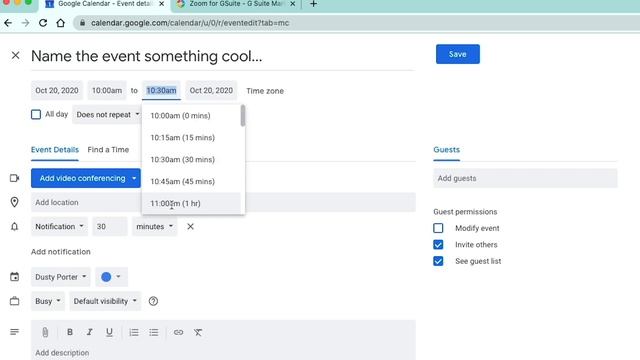 How To Add Zoom Invite Link In Google Calendar смотреть онлайн