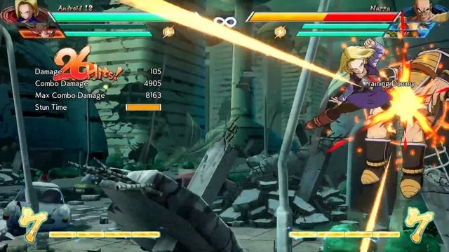 DBFZ Android 18 j.S midcombo смотреть онлайн