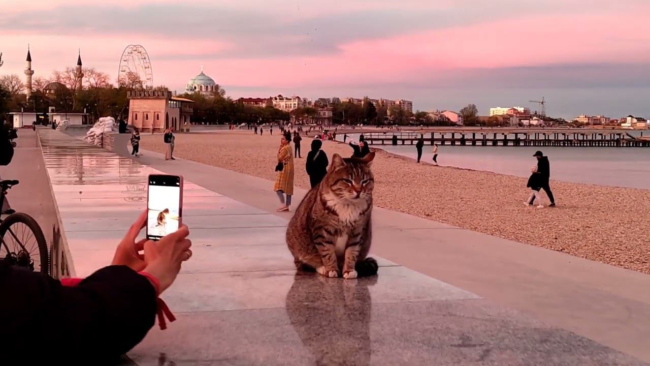 Почти Ялта!!! Евпатория 2024, потрясающие виды с набережной Терешковой. Шикарное море и закат!!! смотреть онлайн