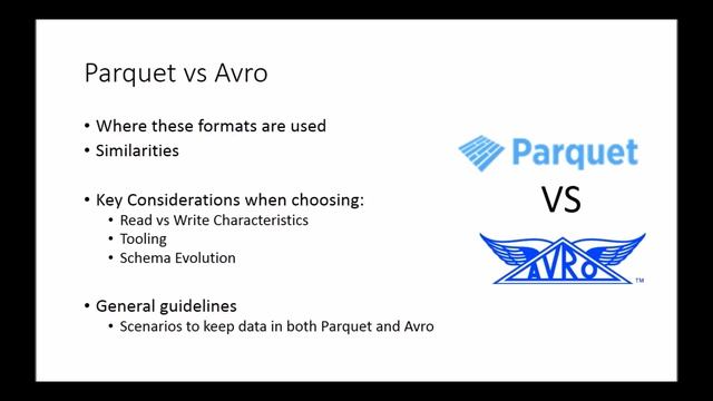 Parquet vs Avro смотреть онлайн