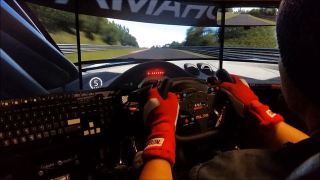 Lotus Evora GT4 Nordschleife PC Assetto Corsa MOMO Wheel TEASER Triple Screen Buttkicker Ultra! смотреть онлайн