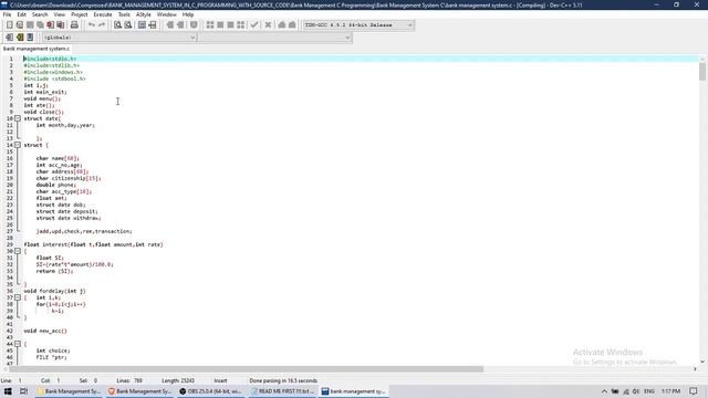 Bank Management System in C Programming with Source code | Source Code & Projects смотреть онлайн