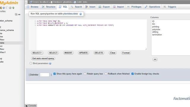 mysql primary key reset смотреть онлайн