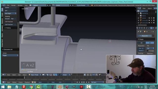 Blender: Modeling An Underwater Explorer (Part 2) смотреть онлайн