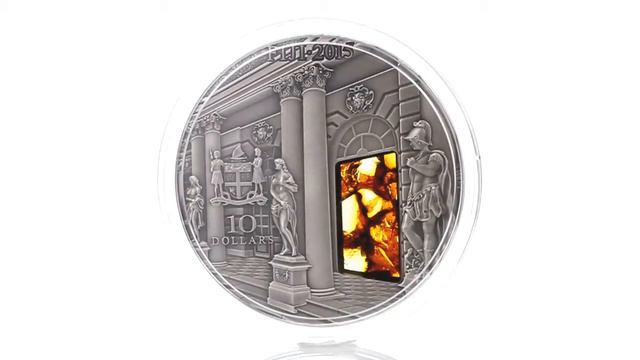 Amber Room Masterpieces In Stone 3 oz Antique Finish Silver Coin Video смотреть онлайн