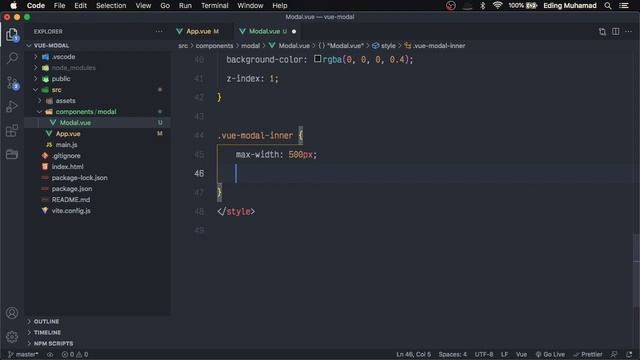 Vue 3 Tutorial - Build reusable Popup Modal component with Composition API, Transition from scratch смотреть онлайн