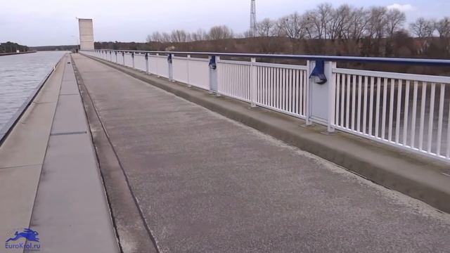 Магдебургский водный мост — Wasserstraßenkreuz Magdeburg смотреть онлайн