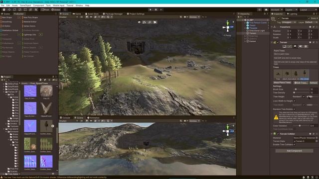 UNITY-создание мира. ПРОСТО повтори за мной №5. Дорога. Камни. Деревья. Растения. Road.Stones.Trees смотреть онлайн