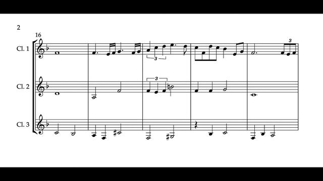 Easy Clarinet Trio: "The Christmas Song" (Chestnuts Roasting on an Open Fire) смотреть онлайн